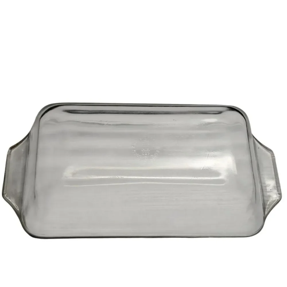 Vintage Anchor Hocking 427 Clear Glass Loaf Pan 8.5
